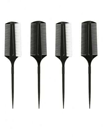 1 st/2 st hårborste för att kombinera smink och hårkam, borste för latinamerikanska dansfrisyrer och utjämning av hår med spetsig kam och radhårborste för vardagsbruk, hårstylingverktyg, hårstylingkit, håraccessoarer