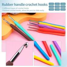 130 Pcs Crochet Hooks Set,Full Size Crochet Hook, Crochet Yarns Kit, Accessories Kit Crochet Hooks, Knitting Accessories Tools With Case, Crochet Kits For Beginners Adults