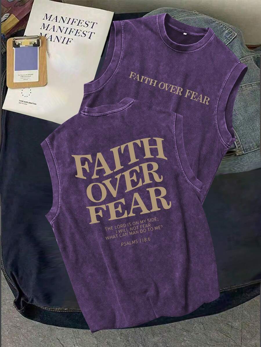 男士休闲水洗复古风圆领上衣 - 紫色 - 查看 1