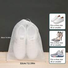 10pcs/50PCS Shoes Storage Bag Closet Organizer Non-Woven Travel Portable Bag Waterproof Pocket Clothing Classified Hanging Bags,Avoid Yellowing Your Shoes.