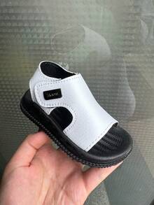 儿童/男童迷彩印花沙滩凉鞋，防滑，耐磨软底，学生钩环运动凉鞋