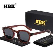 HBK HBK Herren TAC Polarisierte Brille TR90 Quadratischer Rahmen klassisch-lässige Mode neuer Stil Dekorative Lesebrille für Outdoor Urlaub Sport Angeln Reise Straßen Foto Party für Sommer Strand Urlaub, Outdoor, Reise