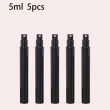 5pcs Transparent Plastic Perfume Spray Bottles - 2ml, 4ml, 5ml Travel Size Fine Mist Sprayers, Refillable Perfume Sample & DIY Packaging Bottles