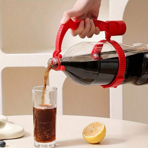 1pc Adjustable Drink Pouring Cup Handle With Built-In Bottle Opener – Ergonomic Grip For Easy Pouring, Prevents Spills, Fits Standard Beverage Bottles