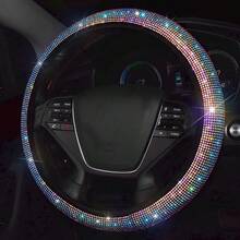 方向盘套 男女通用 闪亮水晶钻石汽车 SUV 方向盘保护套 通用 15 英寸 - 彩色 - 查看 7