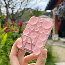 Soporte de teléfono móvil de silicona con ventosa doble cara, accesorio de teléfono móvil de manos libres, soporte para selfie y video, accesorio para teléfono y teléfono móvil Android, ventosa de silicona de fuerte adherencia adecuada para una variedad de escenarios utilizada para sostener el teléfono y evitar que se caiga, accesorios de selfie para teléfono móvil