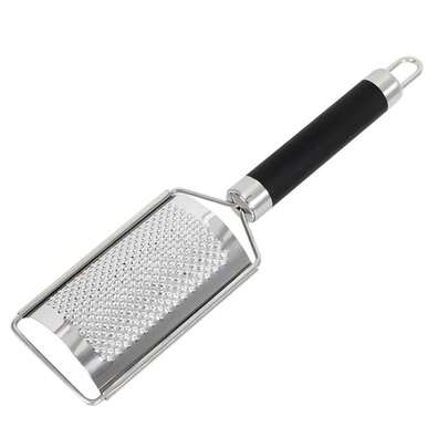 1 sztuka tarki do warzyw i owoców ze stali nierdzewnej z czarnym uchwytem, tarka do marchwi i ziemniaków, krajalnica do warzyw, obieraczka do sera, tarka do melona, narzędzie kuchenne, wielofunkcyjne narzędzie domowe