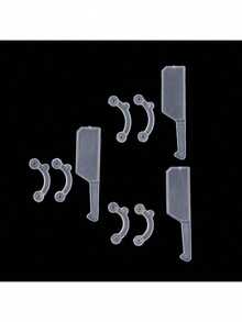 9件/18件透明隐形鼻形器，柔软隐形贴合，不夹鼻，24小时隐形鼻部提升无负担！3D弧形设计精准支撑鼻翼，自然抬高鼻梁，轻松打造精致上翘鼻，温和矫正扁平宽鼻，提升鼻部轮廓，适合通勤、约会、派对、办公室、购物、睡觉、节日礼物、生日礼物、送给爱人、家人、朋友的礼物，送给妻子的绝佳礼物 - 彩色 - 查看 3