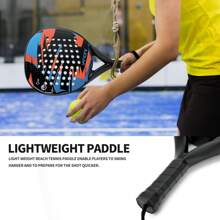 Racchetta da padel IANONI, in fibra di carbonio, superficie in EVA morbido, racchetta da tennis con borsa da padel, ottima per celebrazioni di Ringraziamento, Natale, Ognissanti e Capodanno