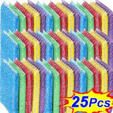 4 Stück/8 Stück wiederverwendbare beidseitig verwendbare Schwamm-Geschirrtücher, dicke Schwamm-Scheuerpads zum Abwasch, Haushalts-Küchenreinigungswerkzeug