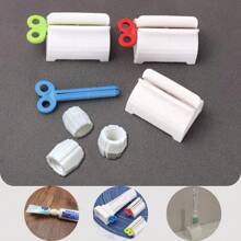 4-Piece Toothpaste Tube Squeezer, Plastic Toothpaste Tube Cleanser Adapter Travel/Home Plastic Spill-Proof Tube Roller, Bathroom Storage And Camping Essentials, Toothpaste Saving Kit Back To School