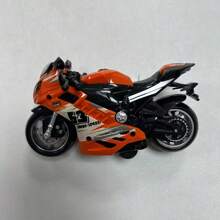 1 pièce Moto de jeu de simulation sonore et lumineuse à inertie pour bébé, modèle de voiture à effet sonore et lumineux, jouet pour enfant de 3 ans, cadeau, retour à l'école