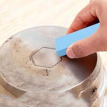 2pcs/1pc Magic Eraser, Stainless Steel Rust Remover, Stainless Steel Tap Descaling Eraser, Kitchen Cleaning Brush, Bathroom Mirror Wiping Eraser, Toilet Rust Eraser, Multipurpose Rubber Cleaner For Kitchen & Bathroom - Removes Limescale, Rust And Stains Without Cleaner