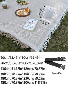 1件波西米亚风野餐垫，可作露营毯、桌布、户外草坪垫、露营装备、波西米亚风桌布、午睡毯、帐篷防潮垫、野餐垫，适用于户外野餐、节日派对、卧室/客厅装饰、室内/户外旅行、情人节礼物 - 彩色 - 查看 12