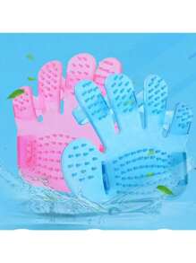 Brosse de bain pour animaux de compagnie, brosse en forme de main à cinq doigts, brosse de toilettage pour animaux de compagnie, fournitures de bain pour chats et chiens, brosse de massage pour le bain, brosse d'épilation