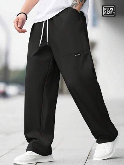 Spring And Autumn New Men's Casual Trousers, Fashionable Casual And Versatile Plus-Size Loose Sports Pants, Suitable For Shopping And Dating Outdoor Daily Wear, The Maximum Size Can Be Worn Up To 300 Pounds