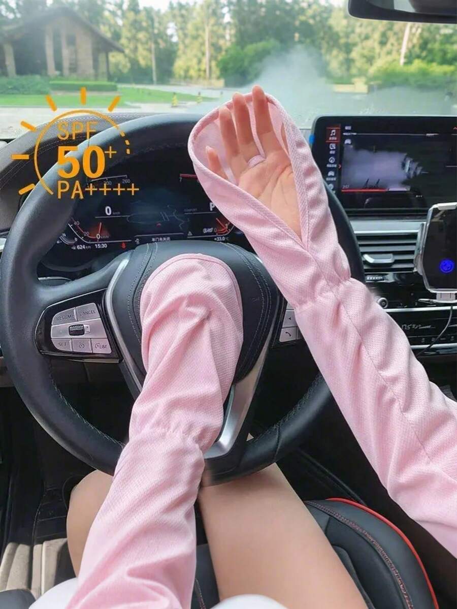 Găng tay lái xe, Găng tay lái xe chống nắng làm mát cho nữ, Găng tay lái xe không ngón thoáng khí, Găng tay lái xe mùa hè chống tia UV, Găng tay lái xe ngoài trời khô nhanh, Thiết yếu cho mùa hè - Nhiều màu - Xem 1