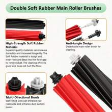 Accessories Kit For Roborock Q8 Max/ Q5 Pro/ Q8 Max +/Q5 Pro+ Vacuum Cleaner Replacement Parts Main Brush Wipes Mop HEPA Filters Side Brushes