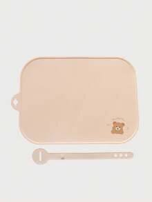 3pcs Customized Kids Silicone Placemat Set Featuring Rainbow Heart Patterns Non-Slip Washable Feeding Mat Personalized Gift, Baby Shower Gift - Multicolor - View 20