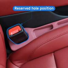 Car Seat Gap Filler Universal For Cars SUV Truck Fit Organizer Gap Blocker With Cell Phone And Lip Balm Organizer Fills The Gap Between The Seat And Console To Stop Items From Falling