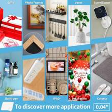 1 Roll/3 Rolls Heavy Duty Double-Sided Installation Tape, Reusable Seamless Nano Adhesive Strips, Multipurpose Removable And Washable Strong Tape, Suitable For Home Use