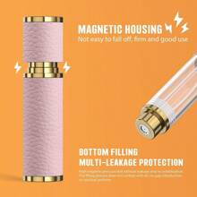 Atomizador de perfume de viaje de 5ml, recargable, portátil, de, vaporizador de colonia de tamaño de bolsillo, botella de spray de fragancia vacía, regalo para mujeres y hombres, color rosa