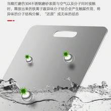 1片/2片不锈钢砧板防霉除臭家用厨房加厚卷边双面切菜板蔬菜板抗菌砧板