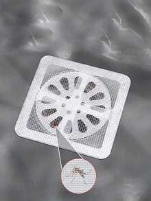 50 件一次性排水盖、厨房和浴室毛发收集器、水槽过滤网贴纸、防蝇硅胶过滤器、家庭浴室蟑螂和异味预防工具 返校 - 彩色 - 查看 3