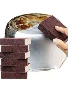 3pcs Magic Sponge Erasers: Easily Clean Stoves, Pots And RVs With Diamond And Silicon Carbide Brushes! - Brown - View 2
