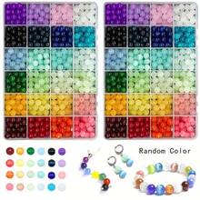 约 360 件多色玻璃珠套装，适用于手工制作 DIY 珠宝，如手镯、项链、耳环和工艺品（颜色随机）