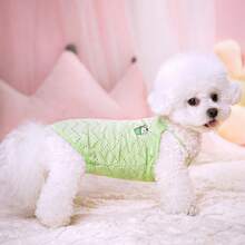 1pc Lightweight Breathable Mesh Sleeveless Dog Clothes, Suitable For Small/Medium Pets, Spring/Summer