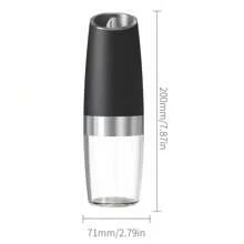 Gravity Sensing Grinder, No Buttons Needed, Tilt To Grind. LED Indicator Light Illuminates When Grinding, Clear Visible Hopper Capacity (135ml). Ceramic Grinding Core, High Hardness, Wear-Resistant, Long Lifespan. Hopper On Top Prevents Powder Spill, Hygienic. Manual Adjustment, Free Control Of Coarseness. Matte Body With Fine Texture, Battery Powered, High Cost-Performance.