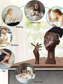 1 pieza Quemador de incienso de resina moderno con diseño de silueta femenina elegante - Accesorio de aromaterapia decorativo y con estilo para el hogar y la oficina, perfecto para relajación y como idea de regalo único, para uso en interiores o exteriores - Multicolor - Ver 6