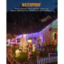 New 2Pack Battery Operated Fairy Lights, 10 Ft 120LEDs Firecracker String Lights Waterproof Sier Wire Starry Firefly Light For DIY Wreath Home Ing Indoor Outdoor Christmas Drations, Multicolor - Multicolor 120 LEDs - 2Pack - View 4