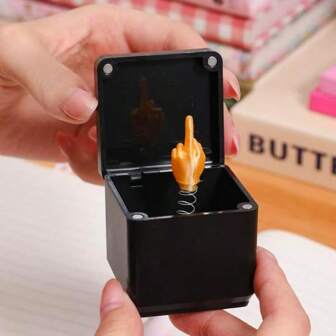 Boîte-cadeau avec majeur surprenant, avec une statue de majeur qui surgit, cadeau unique et amusant pour maman, papa, femme, petite amie, petit ami ou mari pour l'anniversaire, une fête ou une réunion sociale
