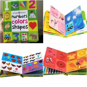 Lachilly Primeiros 100 Animais / Números, Cores e Formas / Dinossauros / Primeiras Palavras de Amor / Primeiras 100 Palavras / Caminhões / Dicionário de Vocabulário de Inglês para Bebês / Livro de Leitura Infantil