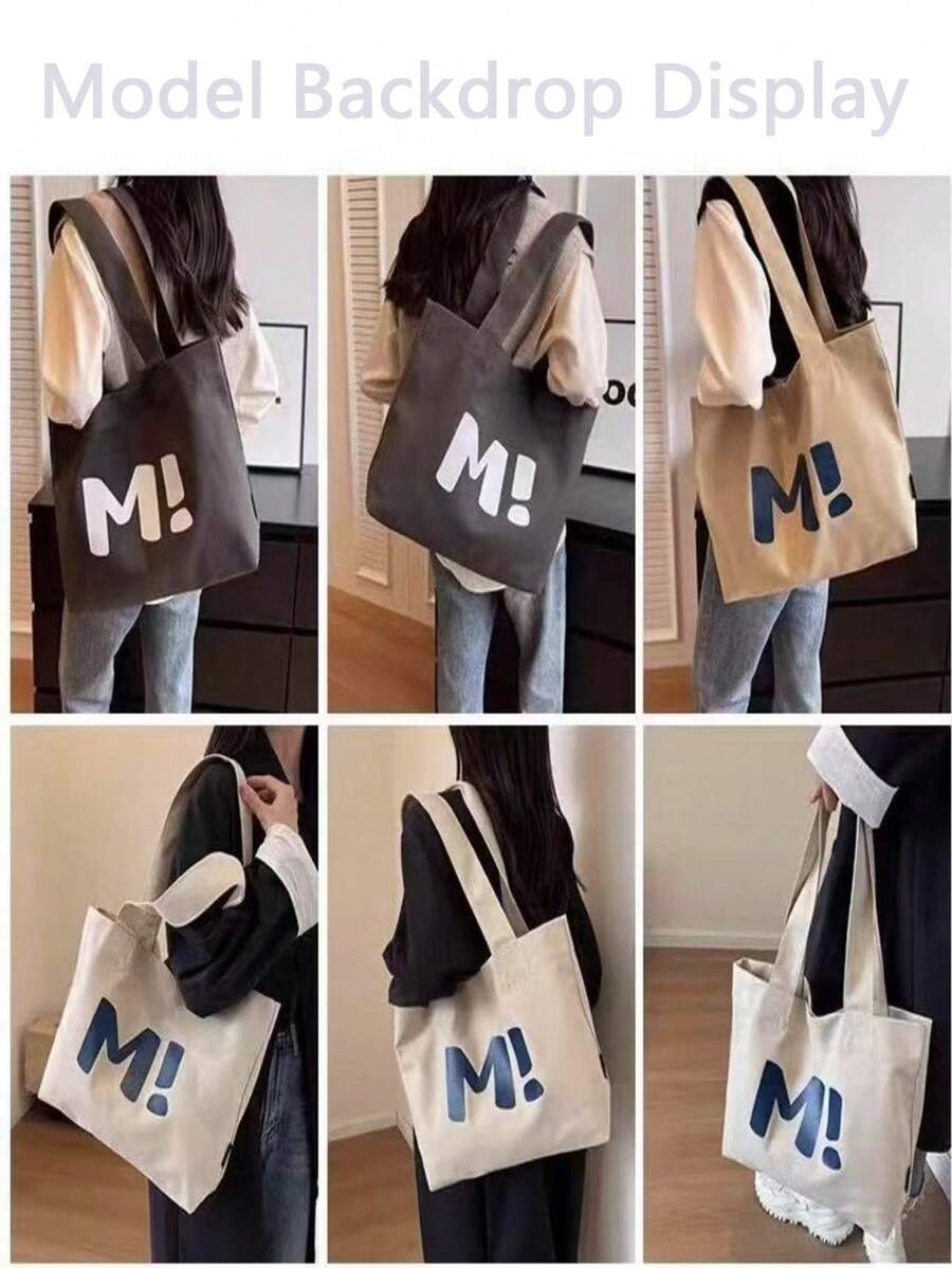 2025 Versatile Canvas Tote Bag, Stylish & Simple Design For Women