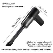 Handheld Vacuum Cleaner - Cordless, Rechargeable Li-Ion Battery, Lightweight And Portable With Crevice Tool, Can Be Used In 5 Places, For Home, Car, Pet Hair, Dust, Car Vacuums