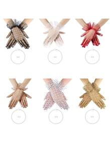 Conjunto de 3 piezas D EXCEED Elegante traje de fiesta de té estilo años 50 vintage para mujer con guantes de encaje y accesorios de perlas falsas | Atuendo para boda, fiesta de disfraces | Disfraz de Halloween, regalo para baile de graduación para mujeres