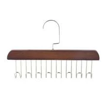 Appendiabiti in legno appeso, appendiabiti per uso domestico multifunzionale per camicie, biancheria intima, cravatte, cinture, organizzatore per armadi con design a onda