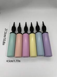 1/3pcs Random Color Balloon Inflator, Manual Balloon Air Pump, Balloon Accessories, Party Supplies - Multicolor - View 3
