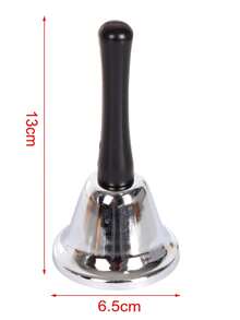 1 Stück Metallhandglocke, Schulglocke, Rufglocke, Bestellglocke, Frühpädagogische Kupferglocke, Restaurant-Schüttelglocke, Rufglocke, Theken-Restaurant-Hotel-Empfangsglocke