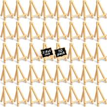 10 Stück/6 Stück/2 Stück Mini Holz Staffelei Ständer, kleine Holz Kunst Leinwand Staffelei Stativ, tragbarer A-Rahmen für Künstler, Basteleien, Visitenkarten, Fotos, Geschenke