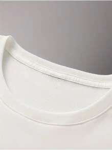 Women'S Casual-Shirt| Polyester Fabric| White With Green And Black Graphic Print KEEP IT| Daily Wear, And Casual Outingscotton Menkpop Labor Day Men Clothing Manfinity Romwe Shirts Men Shirts Graphic Tees Camisas Para Hombre Graphic Tees Graphic Te