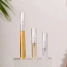 5pcs Transparent Plastic Perfume Spray Bottles - 2ml, 4ml, 5ml Travel Size Fine Mist Sprayers, Refillable Perfume Sample & DIY Packaging Bottles