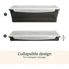 - Bandeja de descongelación para barbacoa, placa de descongelación rápida de aluminio conductora para carne congelada, herramienta de descongelación rápida que conserva sabores naturales M2IZ - Contenedor plegable XL para adobo - Ver 4