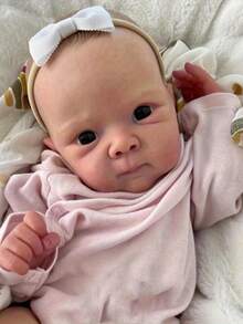 18inch 45cm Full Soft Vinyl Body Reborn Baby Asleep Doll Realistic Newborn Bath Toy With 3D-Painted Skin And Visible Veins Bebe Girl Alive Art Birthday Gift - 全身乙烯基娃娃 - 查看 5