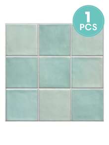 COMMOMY 1/10/20 件 3D PVC 方形即剥即贴墙板、浴室后挡板、厨房瓷砖贴纸 30 厘米 X 30 厘米、现代瓷砖后挡板、客厅装饰墙板、适用于室内墙面、餐厅、卧室、客厅墙面装饰、复古墙贴 - 彩色 - 查看 15