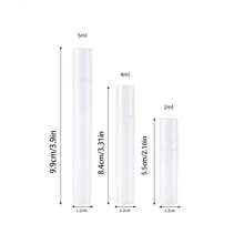 5pcs Transparent Plastic Perfume Spray Bottles - 2ml, 4ml, 5ml Travel Size Fine Mist Sprayers, Refillable Perfume Sample & DIY Packaging Bottles