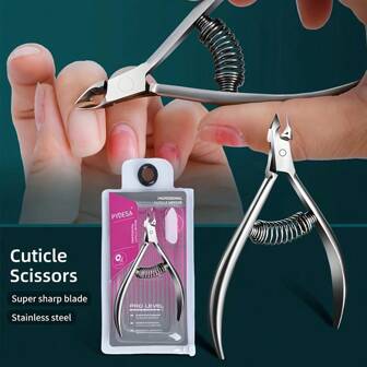 Professional Grooming Tool, Stainless Steel Grooming Trimmer With Sharp Blades, Double Spring, Nail Care, Foot Beauty Tool, Fingernail Manicure Device, Silver Color, Fragrance-Free